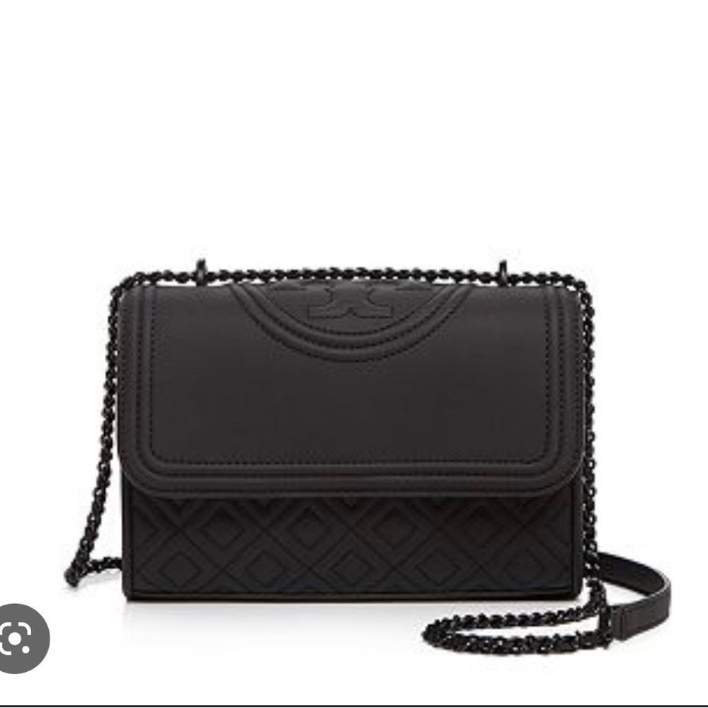 Used Tory Burch Matte Black Fleming